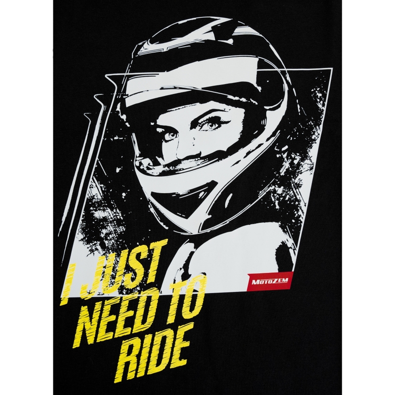 Maglietta da donna MotoZem Girl nera