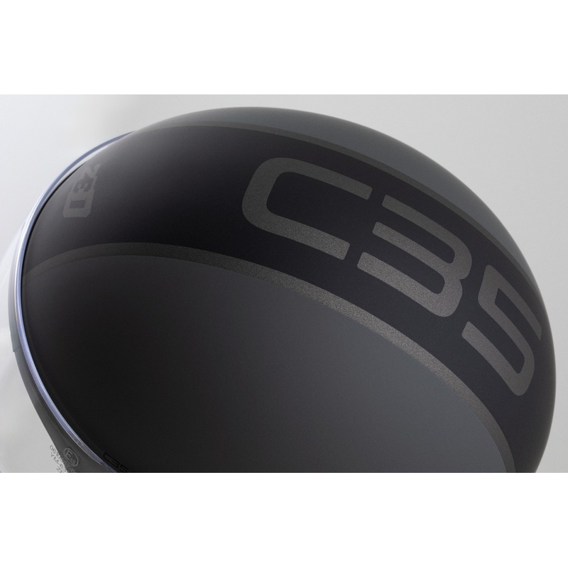 Casco jet ZED C35 grigio-nero opaco
