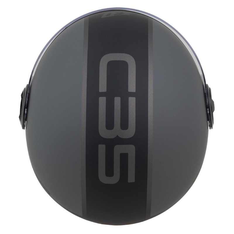 Casco jet ZED C35 grigio-nero opaco