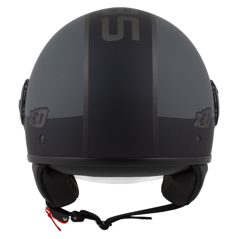 Casco jet ZED C35 grigio-nero opaco