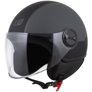 Casco jet ZED C35 grigio-nero opaco