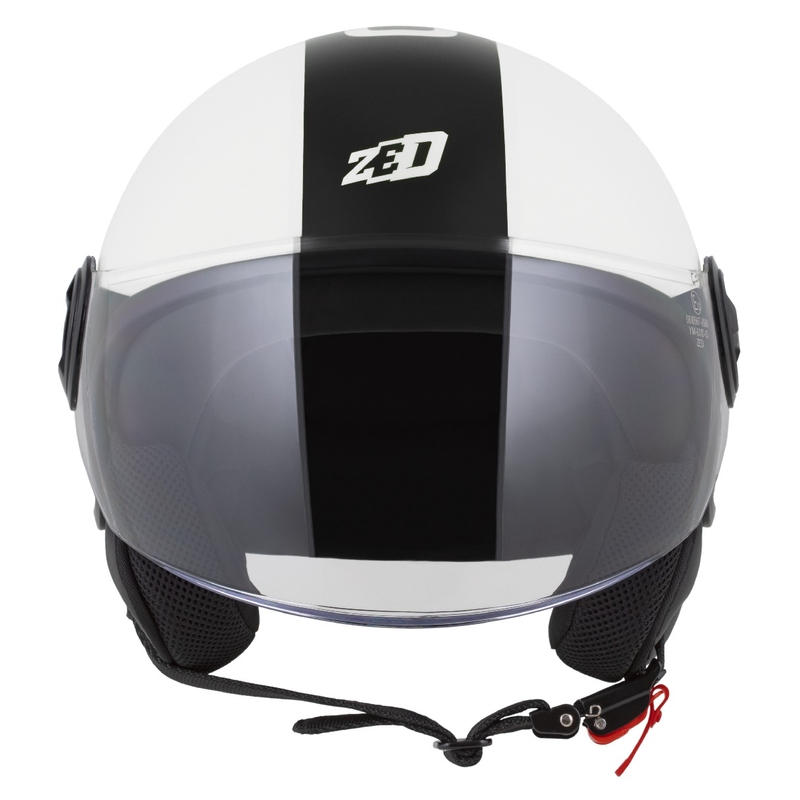 Casco jet ZED C35 bianco-nero