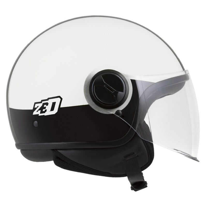 Casco jet ZED C35 bianco-nero