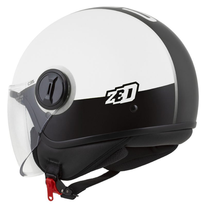 Casco jet ZED C35 bianco-nero