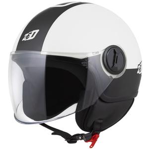 Casco jet ZED C35 bianco-nero