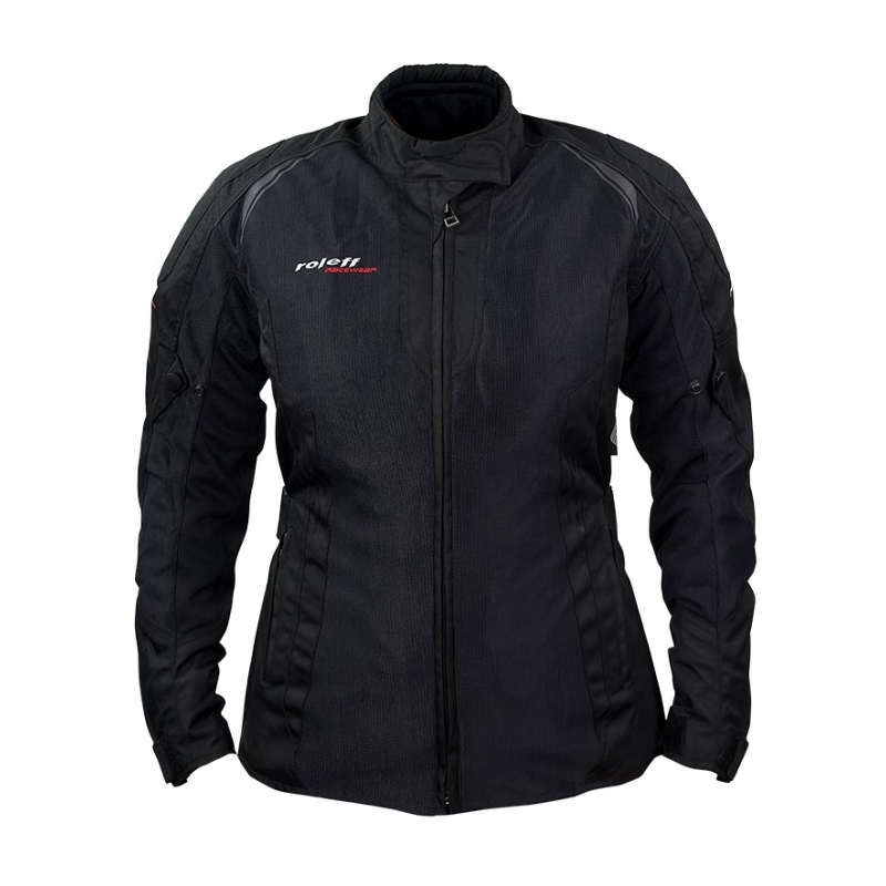 Giacca da moto da donna Roleff Mesh nera