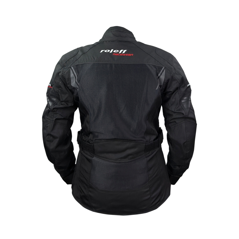 Giacca da moto da donna Roleff Mesh nera