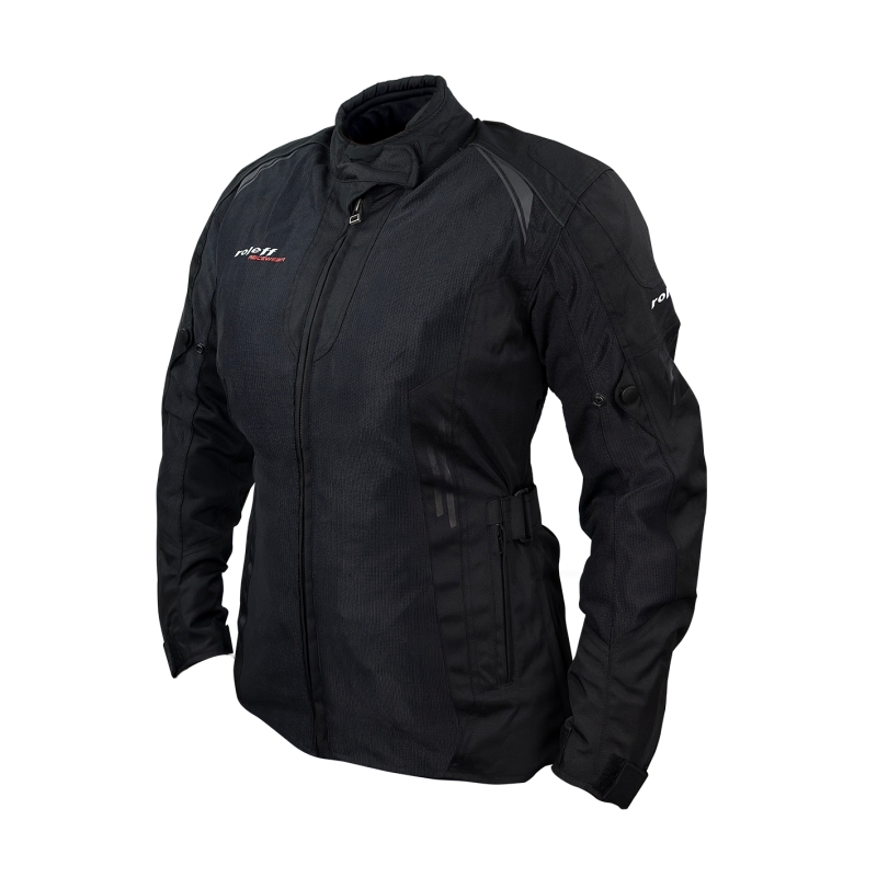 Giacca da moto da donna Roleff Mesh nera