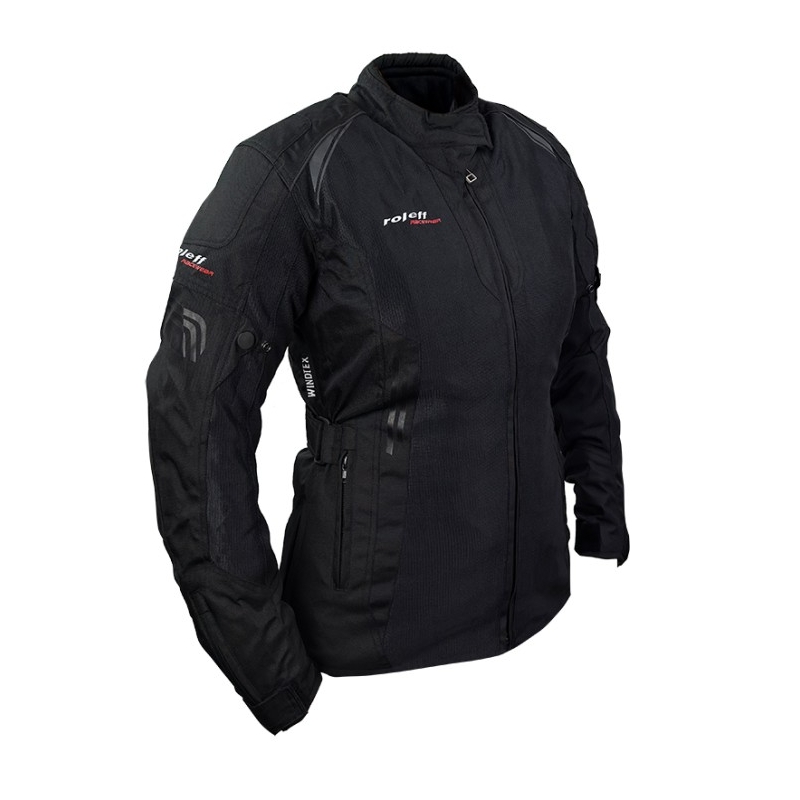 Giacca da moto da donna Roleff Mesh nera