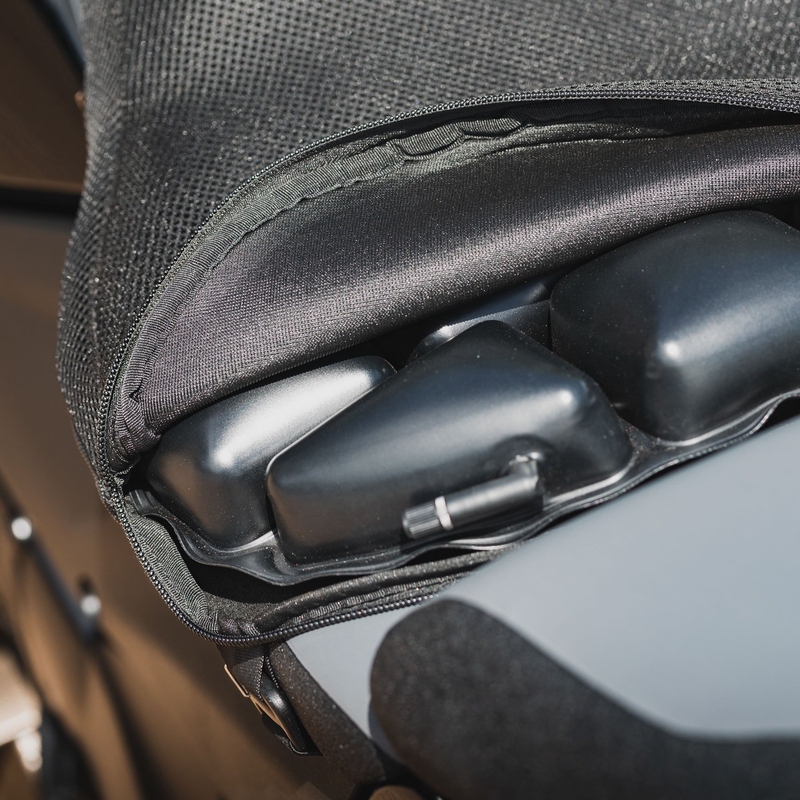 Oxford Air Seat Adventure e Touring cuscino gonfiabile per sedile nero