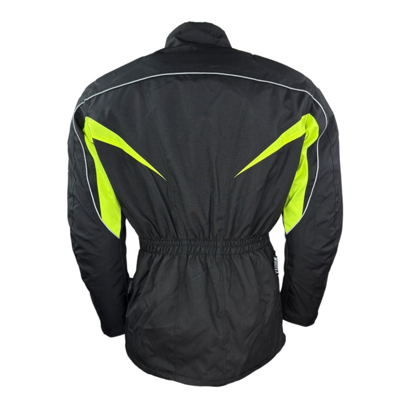Giacca da moto Roleff Kodra nero-giallo fluo