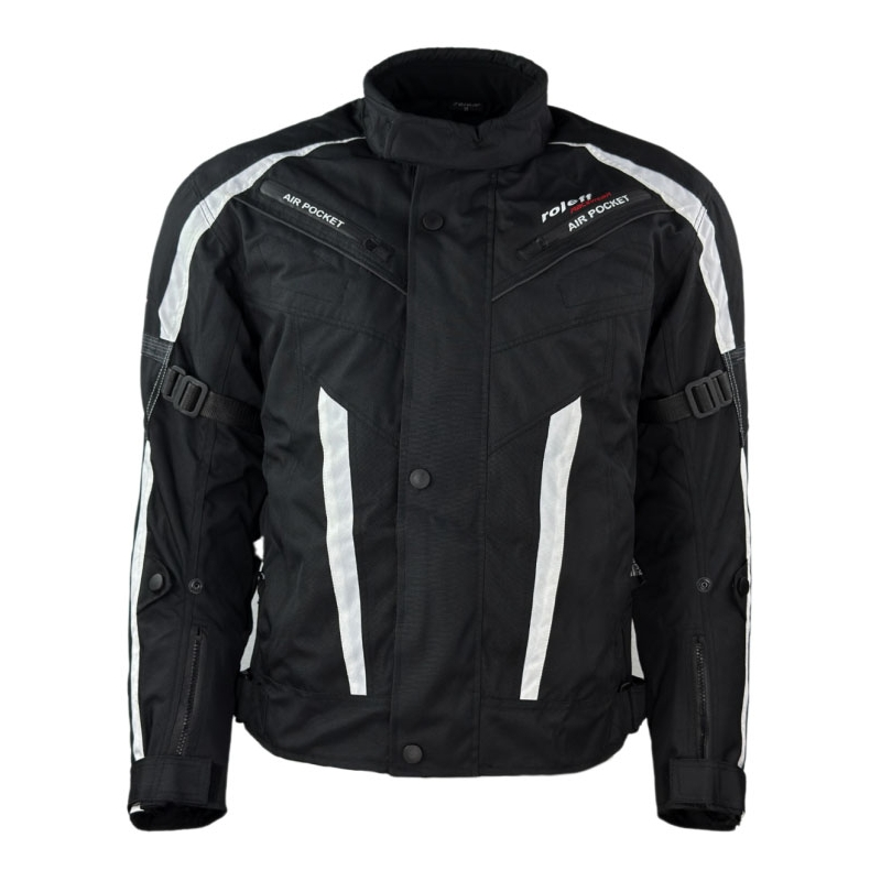 Giacca da moto Roleff Kodra RO546 nero-bianco
