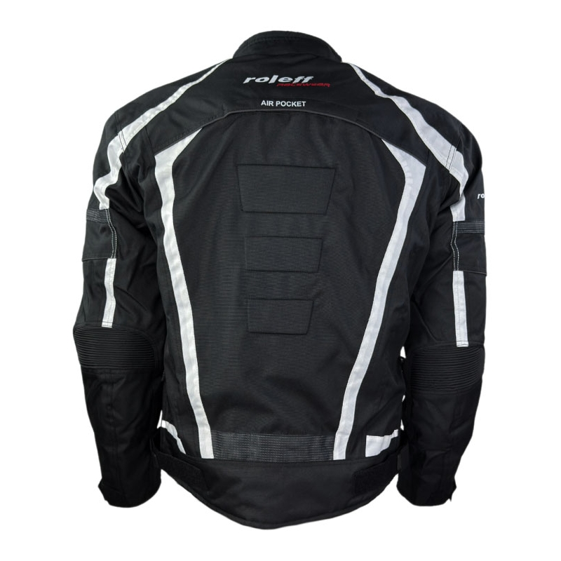 Giacca da moto Roleff Kodra RO546 nero-bianco