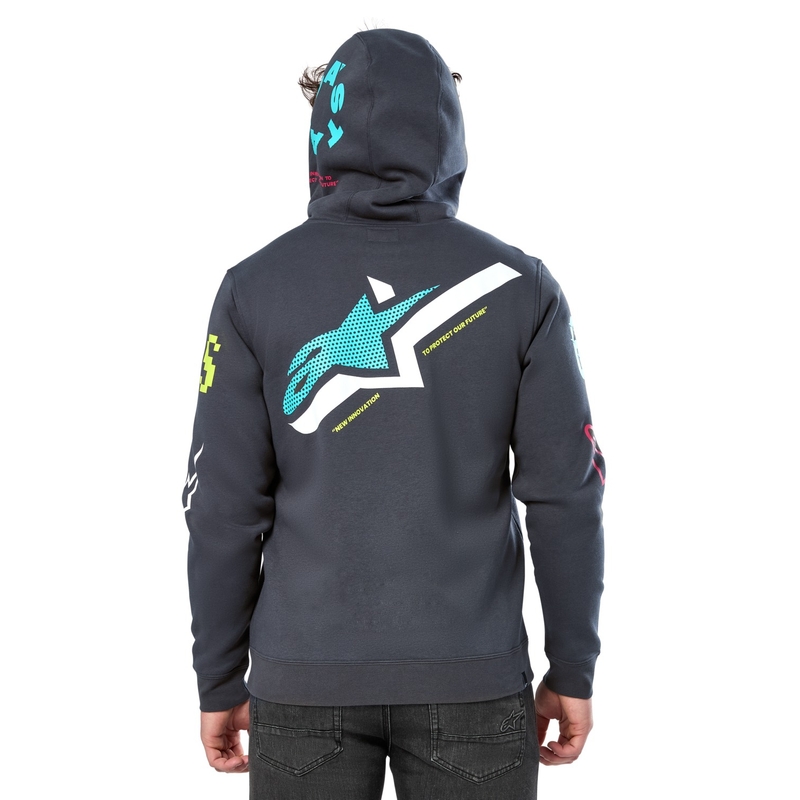 Felpa con cappuccio Alpinestars Varigate grigio scuro