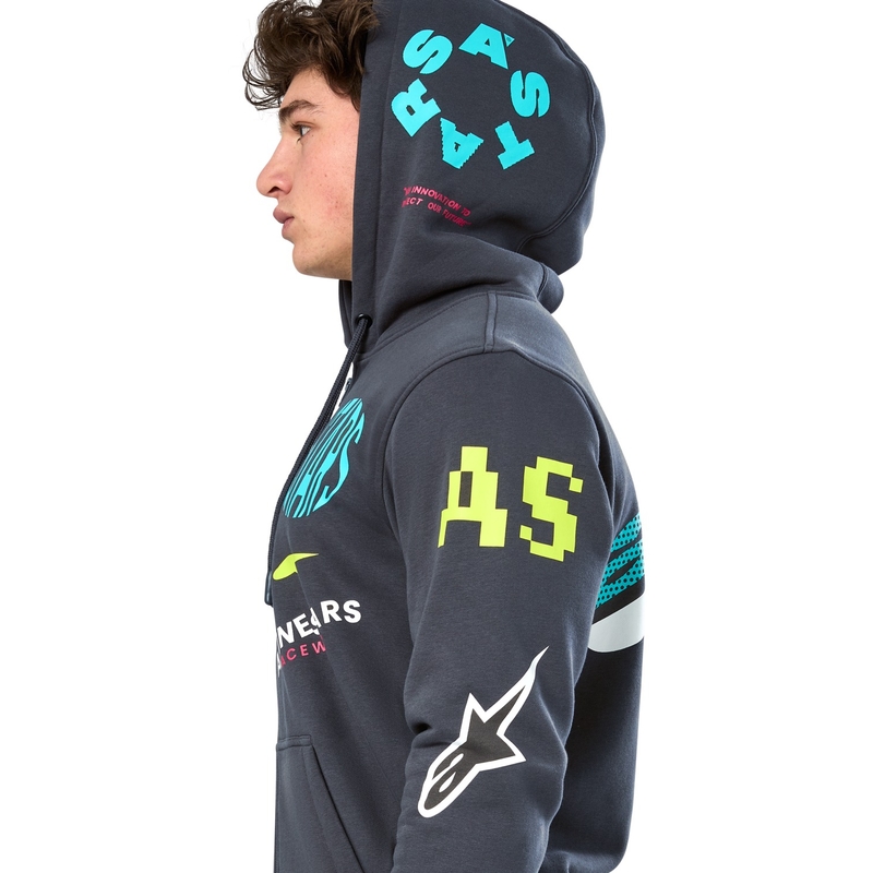 Felpa con cappuccio Alpinestars Varigate grigio scuro