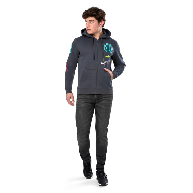 Felpa con cappuccio Alpinestars Varigate grigio scuro