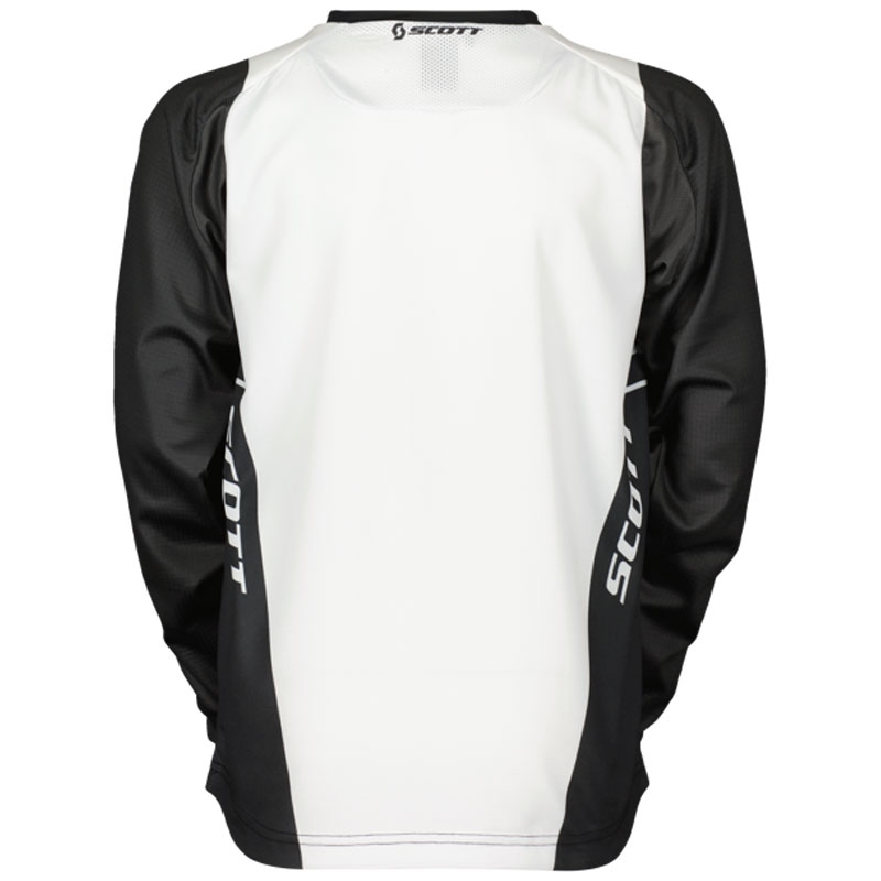 Maglia da motocross per bambini SCOTT EVO Swap nera-bianca