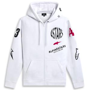 Felpa con cappuccio Alpinestars Varigate bianca