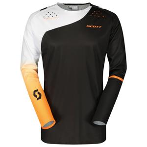 Maglia da motocross SCOTT Podium Pro nera-arancione