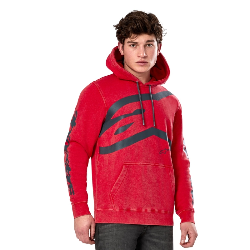 Felpa con cappuccio Alpinestars Unbound rossa