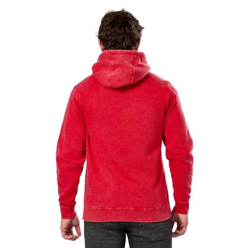 Felpa con cappuccio Alpinestars Unbound rossa