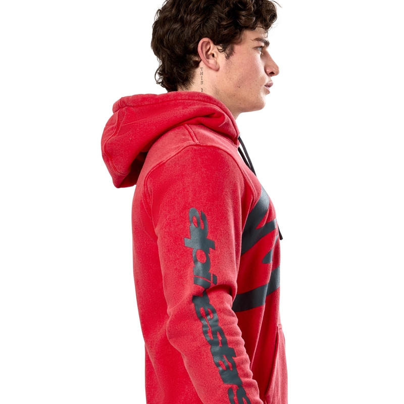 Felpa con cappuccio Alpinestars Unbound rossa