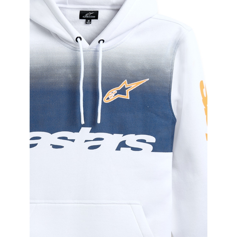 Felpa con cappuccio Alpinestars Specter bianca