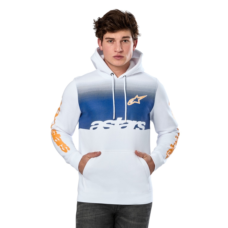Felpa con cappuccio Alpinestars Specter bianca