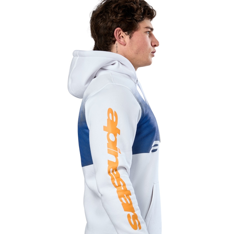 Felpa con cappuccio Alpinestars Specter bianca