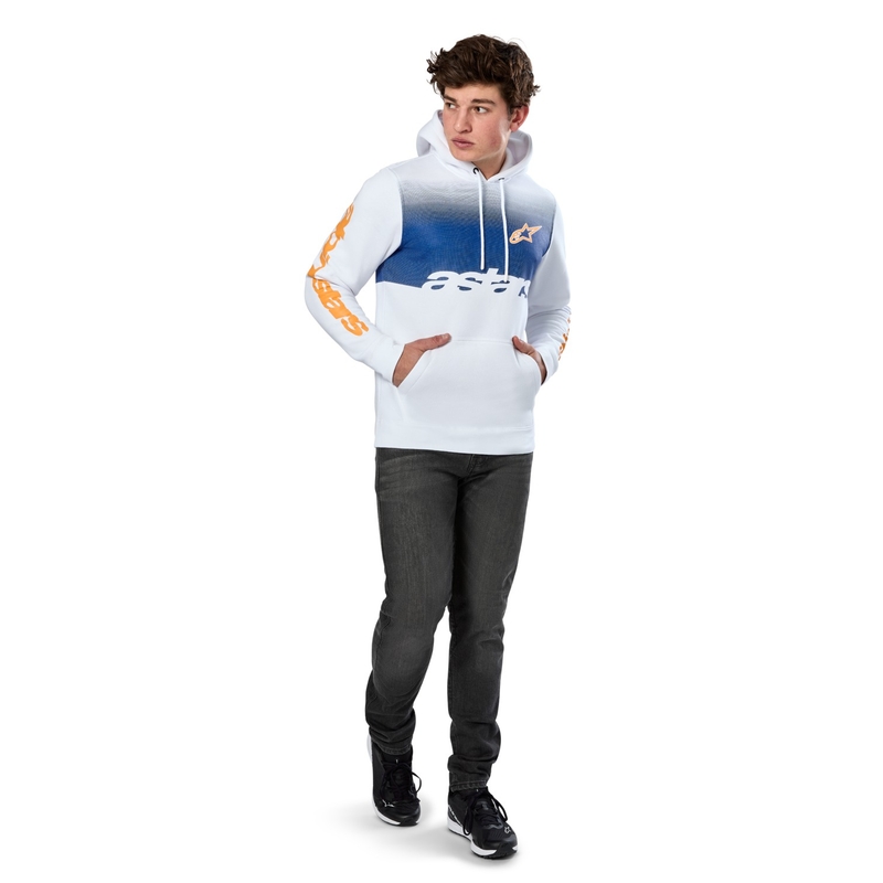 Felpa con cappuccio Alpinestars Specter bianca