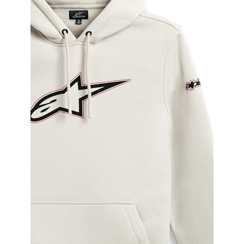 Felpa con cappuccio Alpinestars Insignia bianco sporco