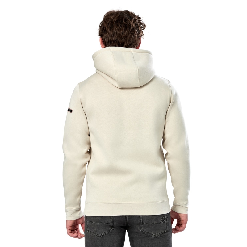 Felpa con cappuccio Alpinestars Insignia bianco sporco