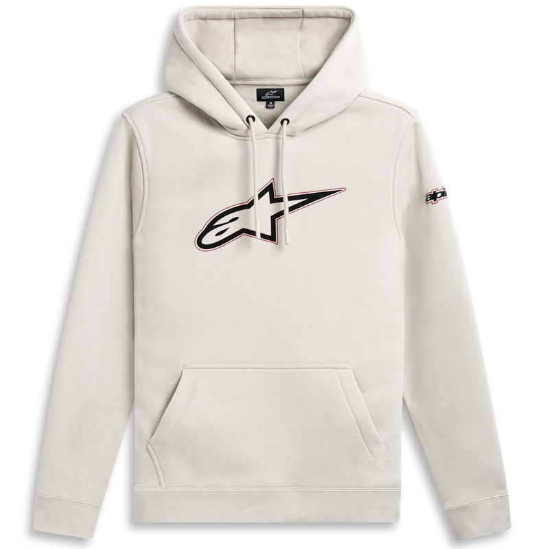 Felpa con cappuccio Alpinestars Insignia bianco sporco