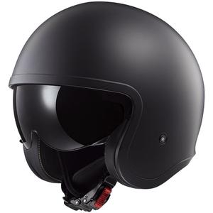 Casco moto jet LS2 OF599 Spitfire II Solid nero opaco
