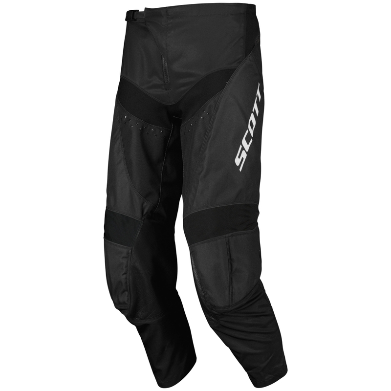 Pantaloni da motocross per bambini SCOTT EVO Track Swap neri-bianchi