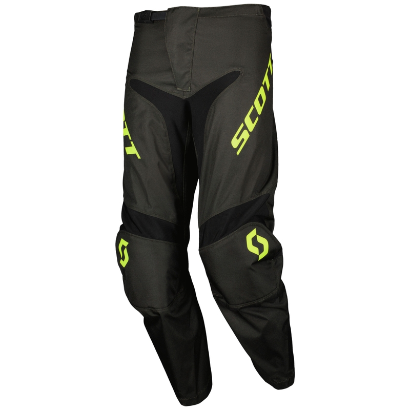 Pantaloni da motocross SCOTT Compete nero-giallo fluo