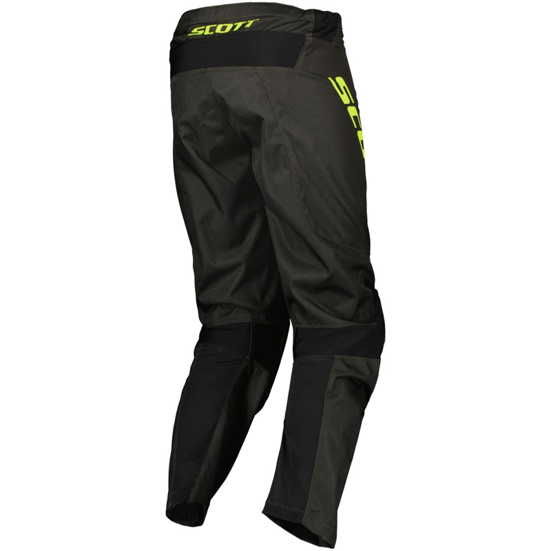 Pantaloni da motocross SCOTT Compete nero-giallo fluo