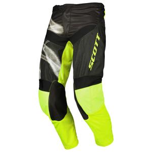 Pantaloni da motocross SCOTT EVO Dirt neri-giallo fluo