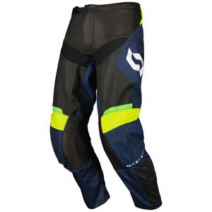 Pantaloni da motocross SCOTT EVO Race viola-giallo fluo