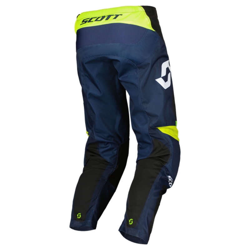 Pantaloni da motocross SCOTT EVO Race viola-giallo fluo