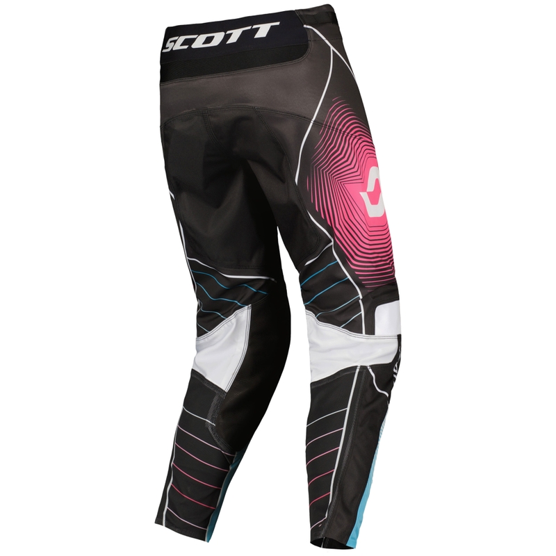 Pantaloni da motocross SCOTT Podium PRO blu-rosa