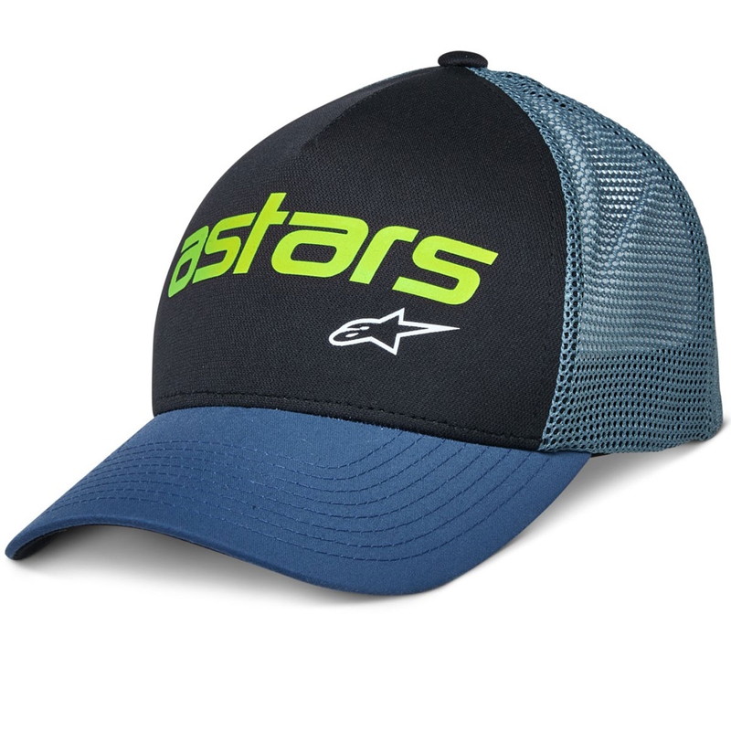 Cappello Alpinestars Vital Trucker nero-blu-verde