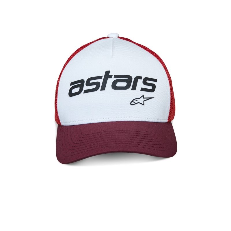 Alpinestars Vital Trucker Cap bianco-marrone-rosso-arancione