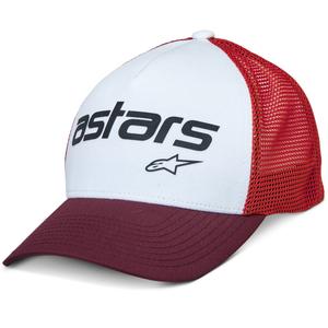 Alpinestars Vital Trucker Cap bianco-marrone-rosso-arancione