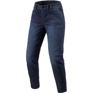 Jeans da motociclista Revit Harper Tapered da donna - Blu scuro lavato