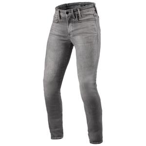 Jeans da moto Revit Piston 3 Skinny Long, grigio lavato