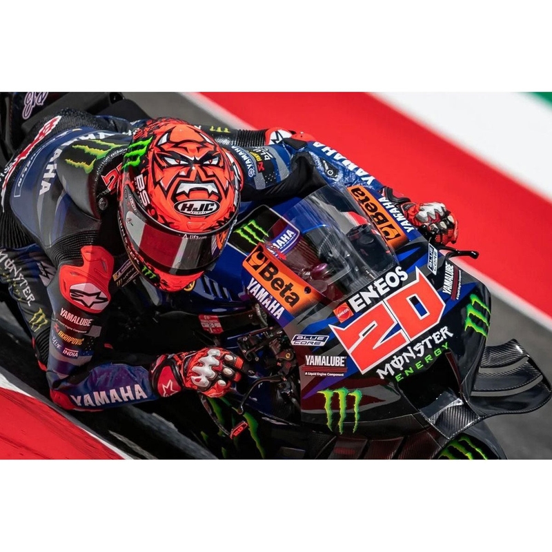 Casco integrale da moto HJC RPHA 1 Quartararo Replica II MC1 rosso-nero-bianco-verde