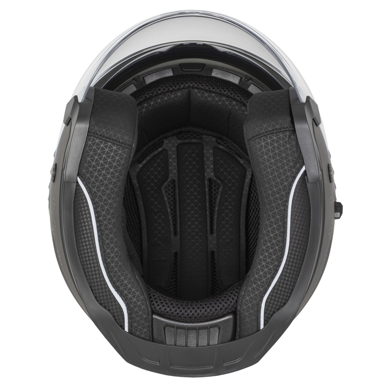 Casco da moto aperto Cassida Jet Tech 2.0 RoTo Nero opaco-Rosso-Bianco