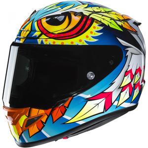 Casco integrale da moto HJC RPHA 12 Spasso MC3H blu-giallo-rosso