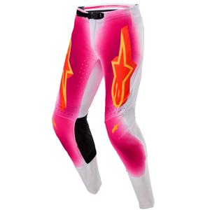 Pantaloni da motocross Alpinestars Supertech Limited Edition MIG Fluo Rosa-Bianco-Arancione